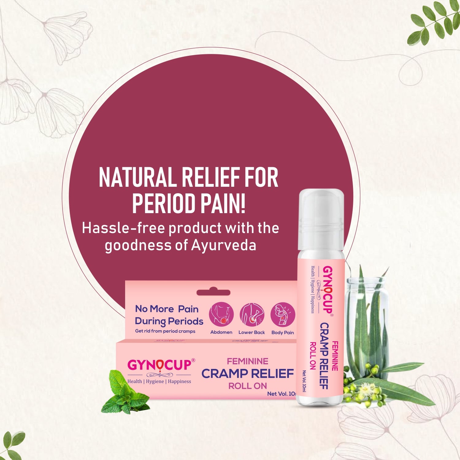 Cramp Relief Roll On For Instant Relief From Period Pain