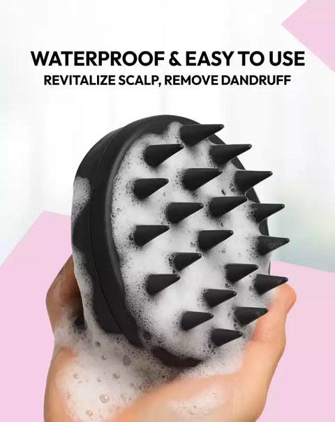 MildCares Hair Scalp Massager Brush For Hair Growth- Shampoo Scrub Hair Massager Soft Silicone Head Massager Scalp Scrubber Exfoliator,Anti-Dandruff Hair Scalp Massager Brush