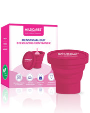 GynoCup Collapsible Menstrual Cup Sterilizer | Kills 99% Of Germs In 2 Minutes | Microwave Friendly