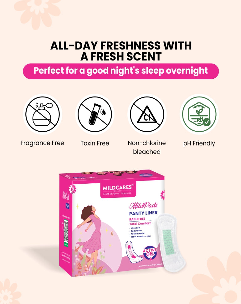 Mildcares Ultra Thin Daily Panty Liners | Protects You Against Spotting & Unwanted Discharge (Women)