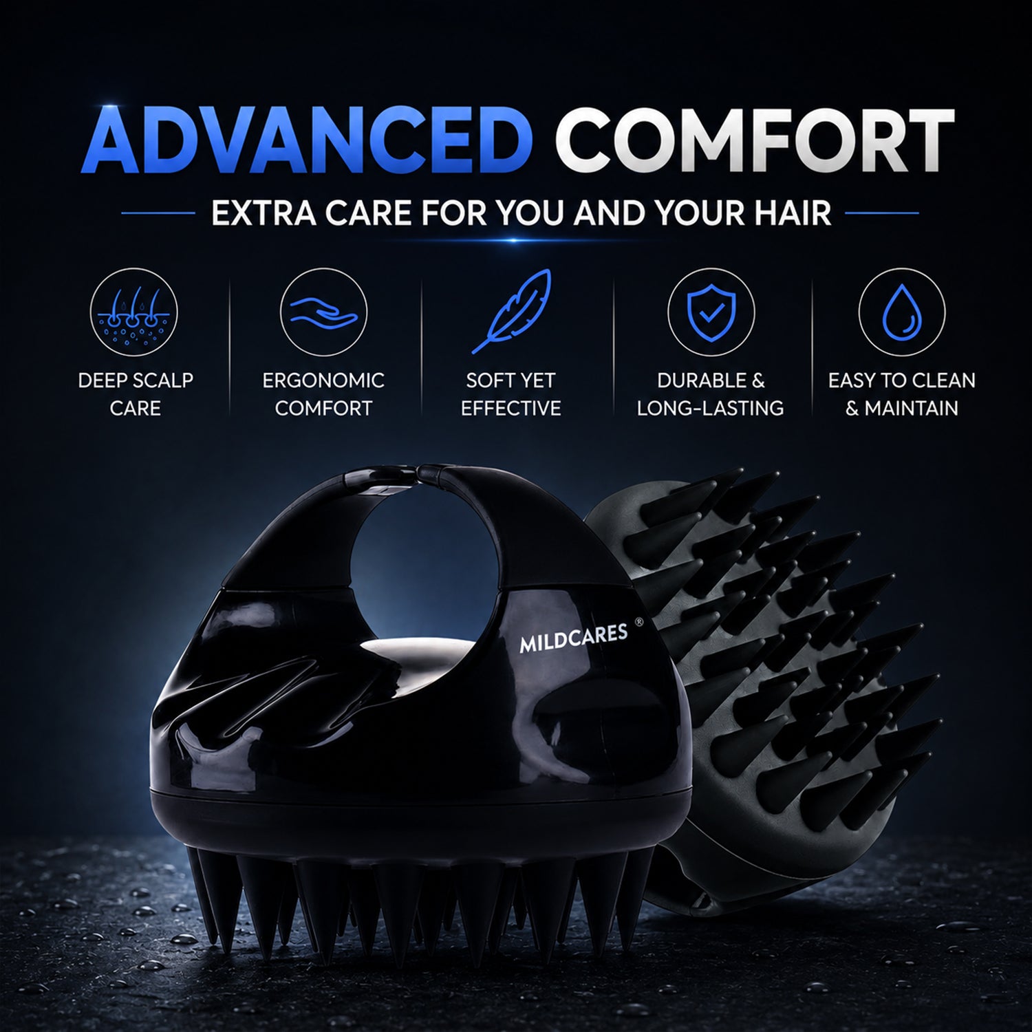 Jumbo Scalp Massager Brush for Deep Cleaning & Relaxation