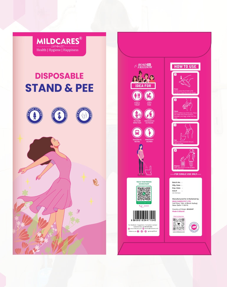 MildCares Disposable Stand & Pee Female Urination Device (Pack of 10)