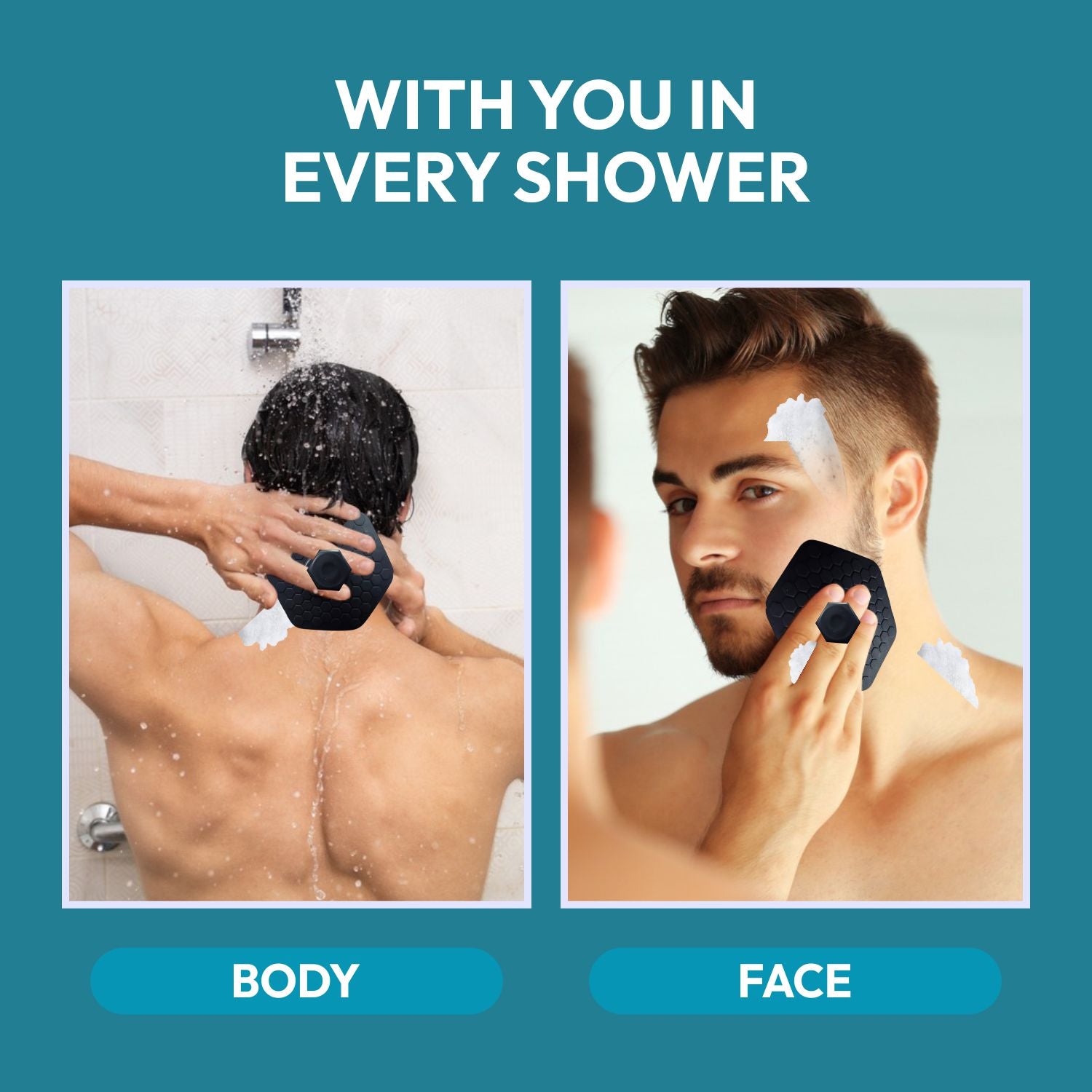 Soft Silicone Bath Brush for Men & Women