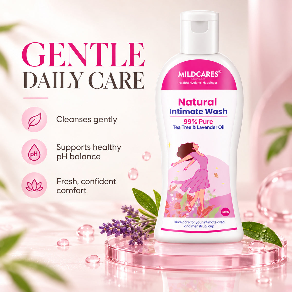 MildCares Natural Intimate Wash : Keep Your Intimate Area Healthy And Fresh (Women)