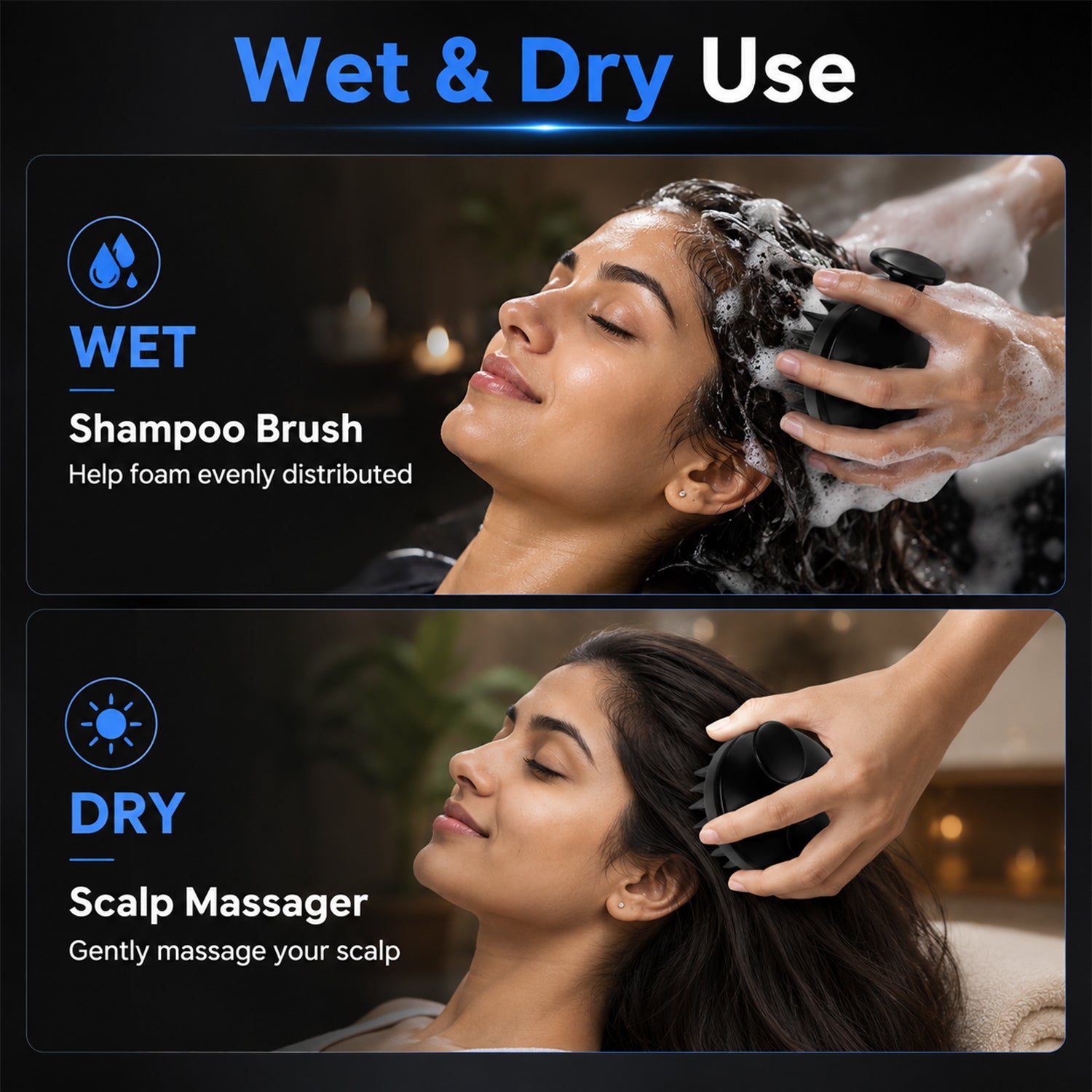 Mouse Scalp Massager Brush for Deep Cleaning & Relaxation