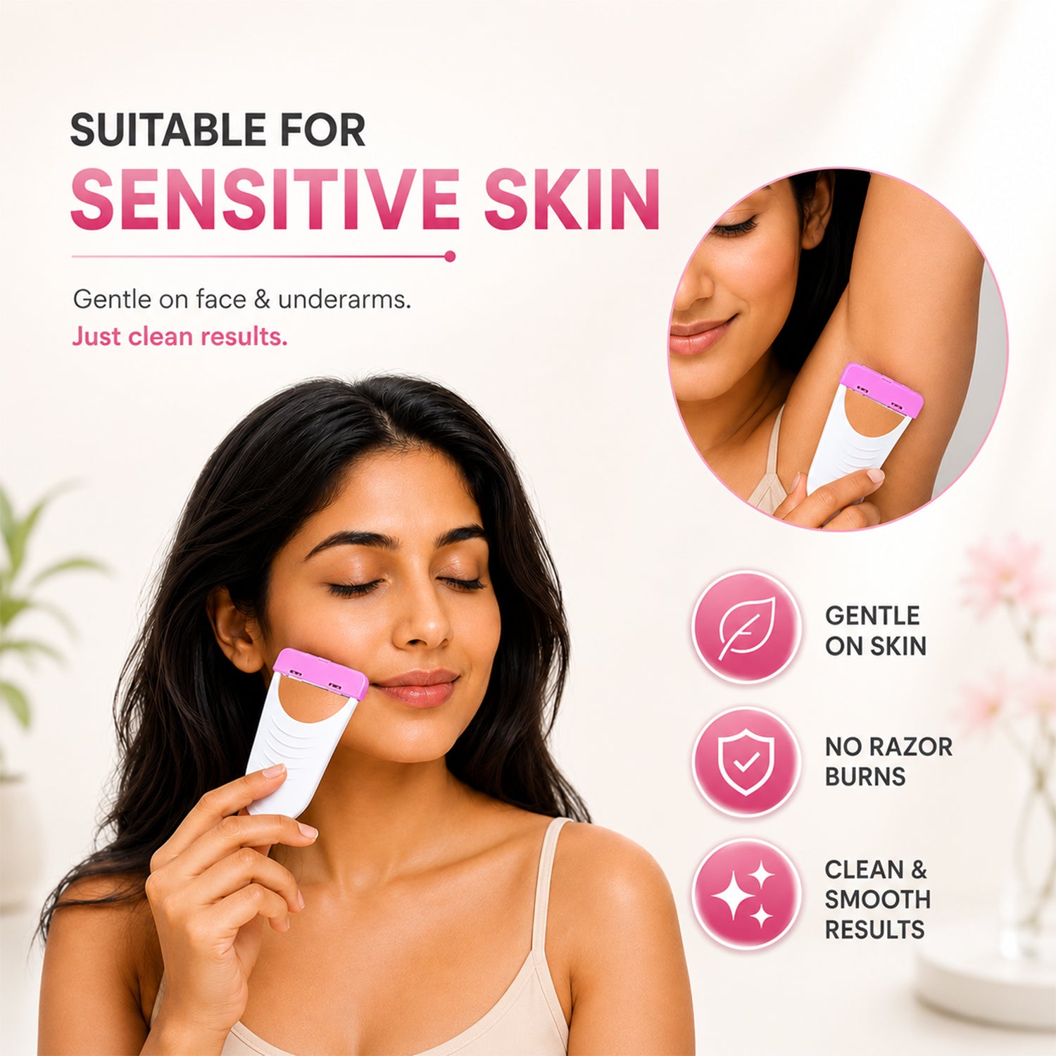 MildCares Glossy Body Razor For Men & Women