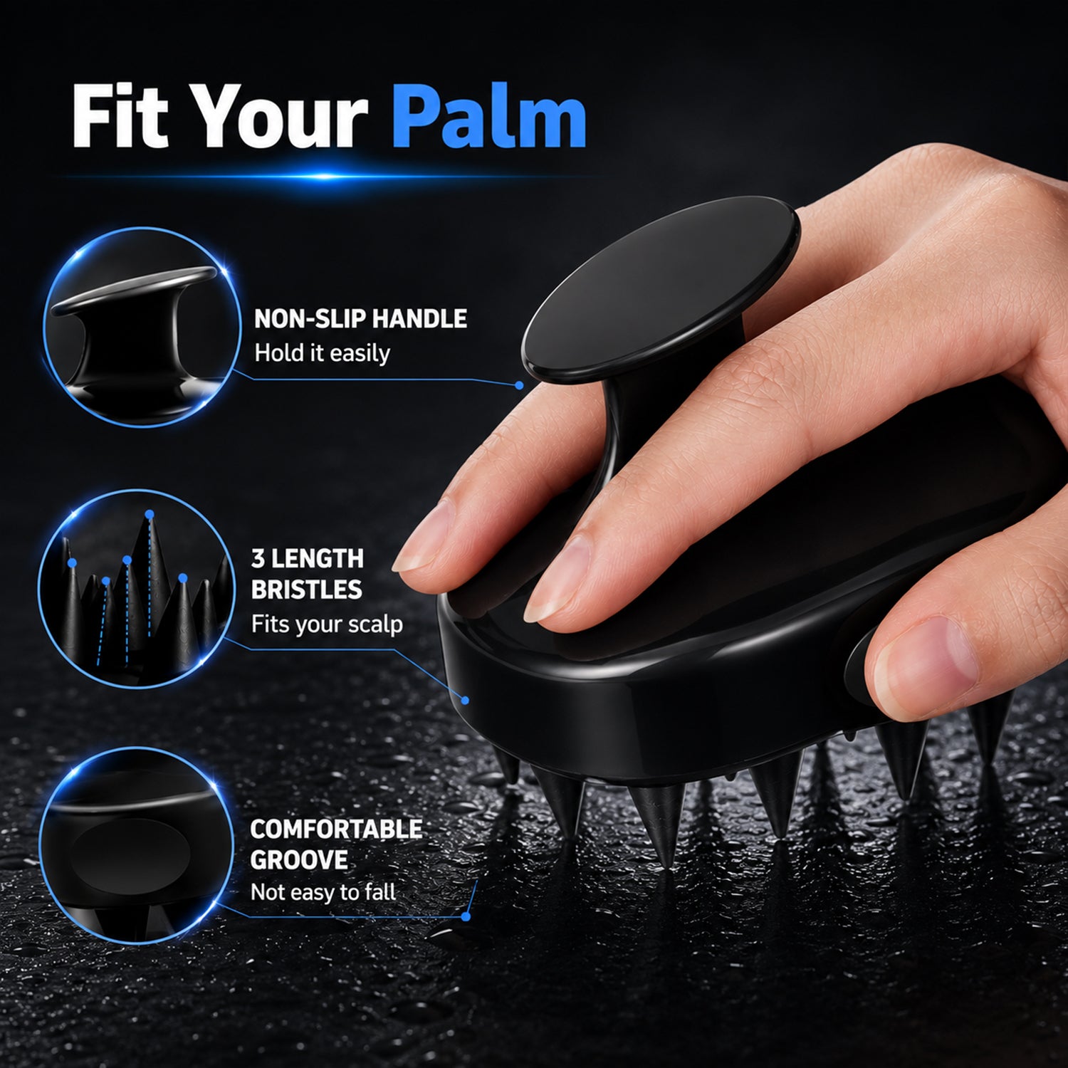 Mouse Scalp Massager Brush for Deep Cleaning & Relaxation
