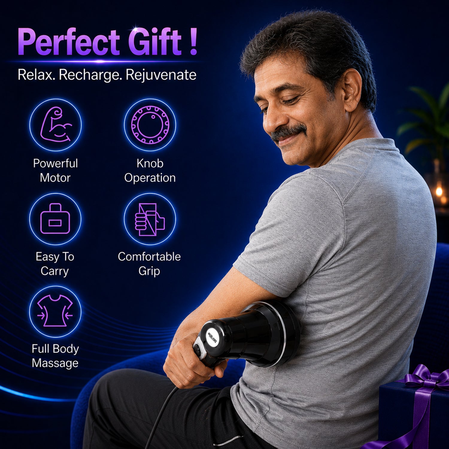 MildCares RX Pro Handheld Physiotherapy Massager – Pain Relief