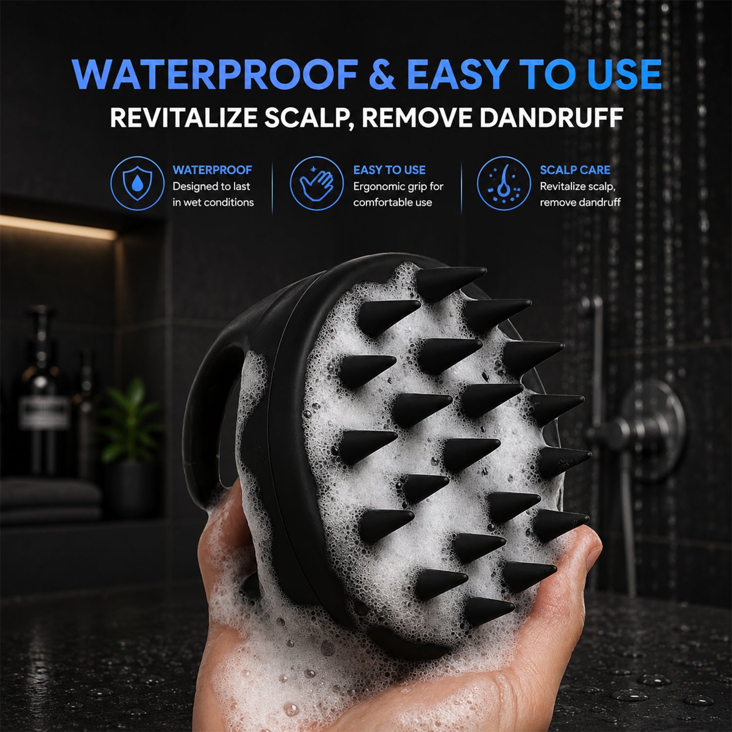 Jumbo Scalp Massager Brush for Deep Cleaning & Relaxation