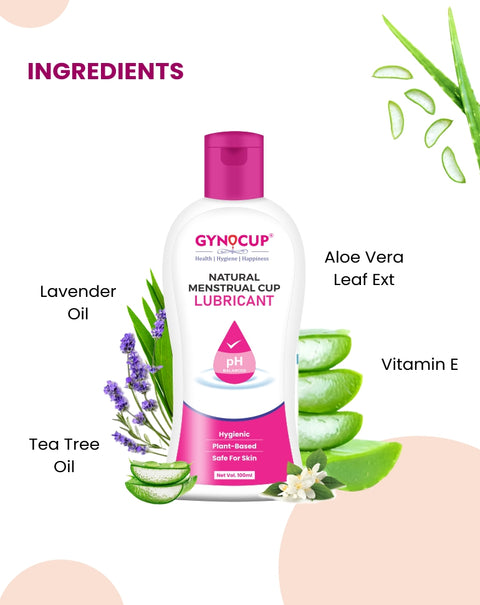 GynoCup Menstrual Cup Lubricant Water Based