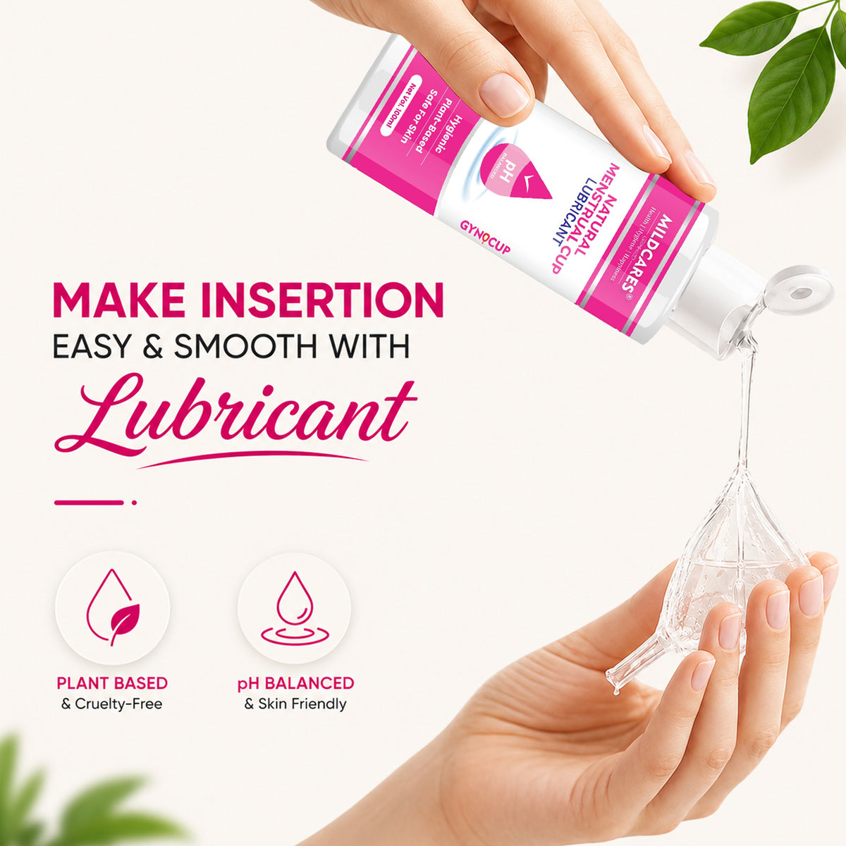 GynoCup Menstrual Cup Lubricant Water Based