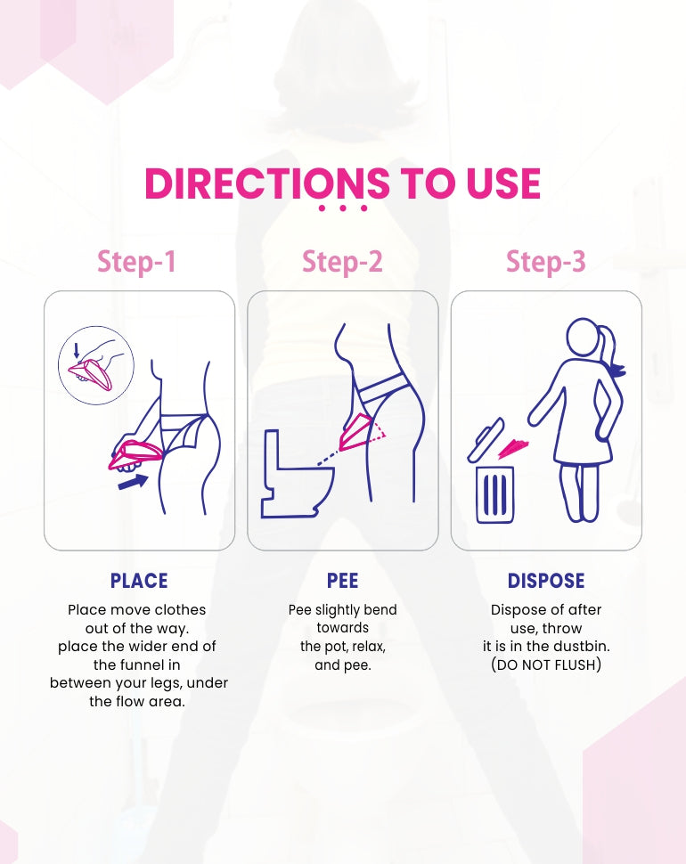 MildCares Disposable Stand & Pee Female Urination Device (Pack of 10)