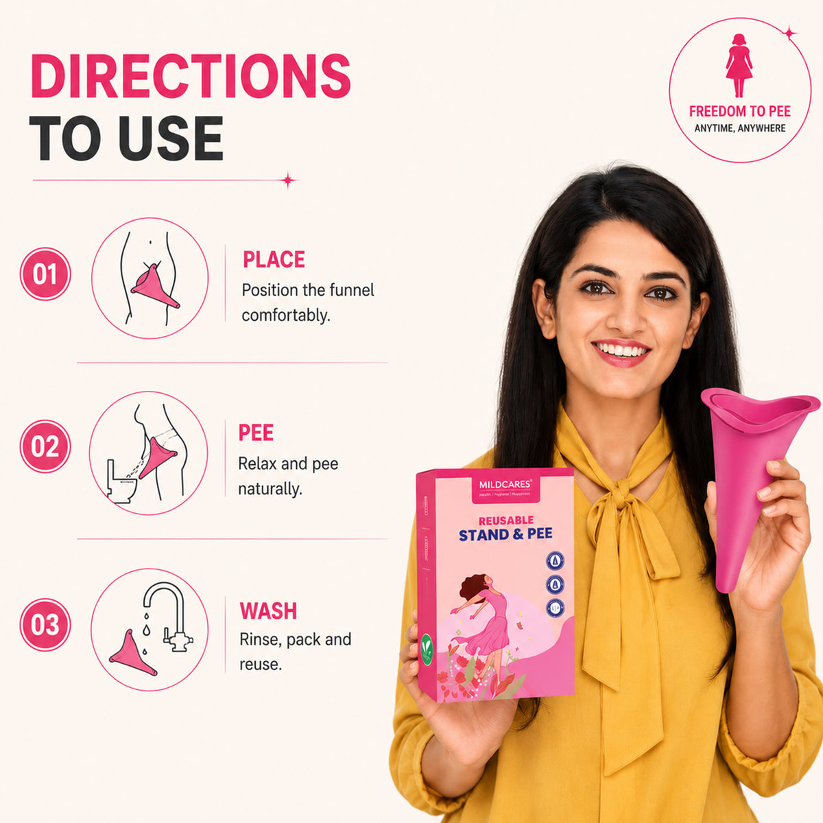 Reusable Stand and Pee Women’s Urinator (Pack of 2)
