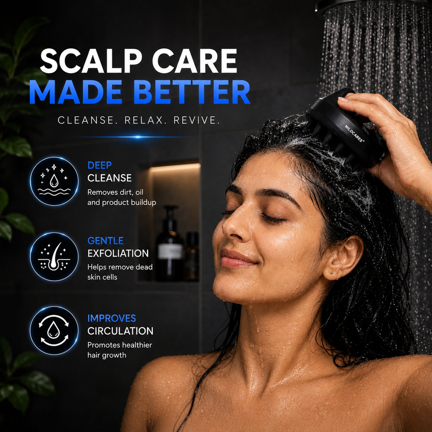 Jumbo Scalp Massager Brush for Deep Cleaning & Relaxation