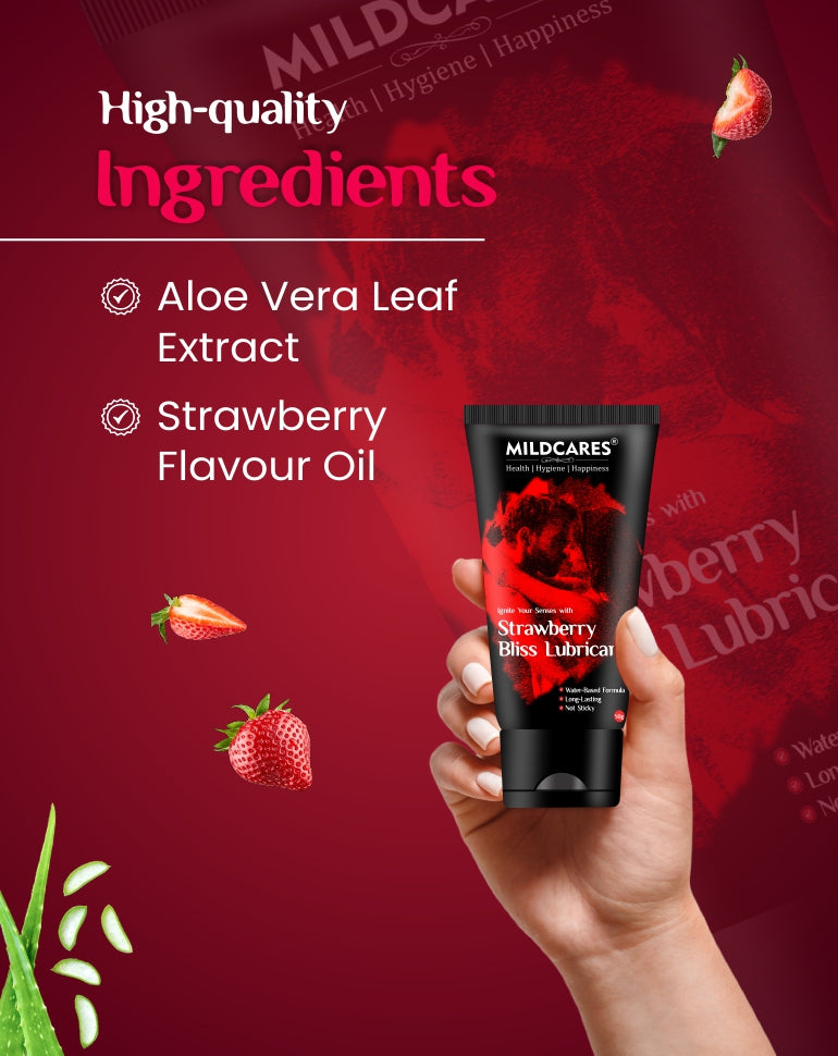 Strawberry Bliss Lubricant | Water Based Formula | Non-Sticky