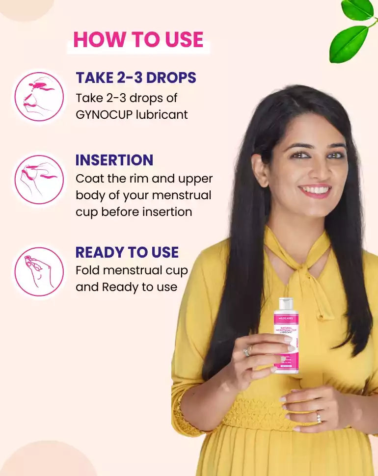 GynoCup Menstrual Cup Lubricant Water Based