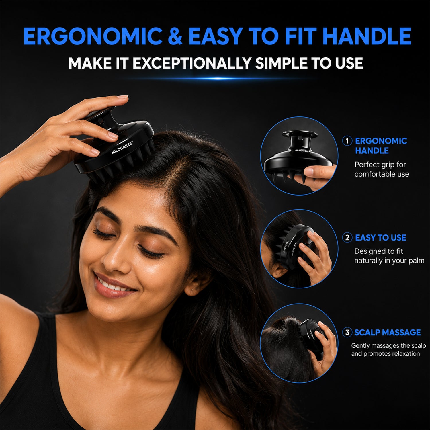 Mouse Scalp Massager Brush for Deep Cleaning & Relaxation