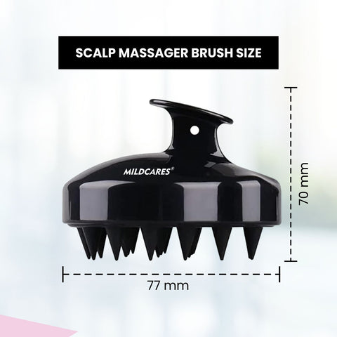 MildCares Hair Scalp Massager Brush For Hair Growth Shampoo Scrub Hair Massager Soft Silicone Head Massager Scalp Scrubber Exfoliator,Anti-Dandruff Hair Scalp Massager Brush