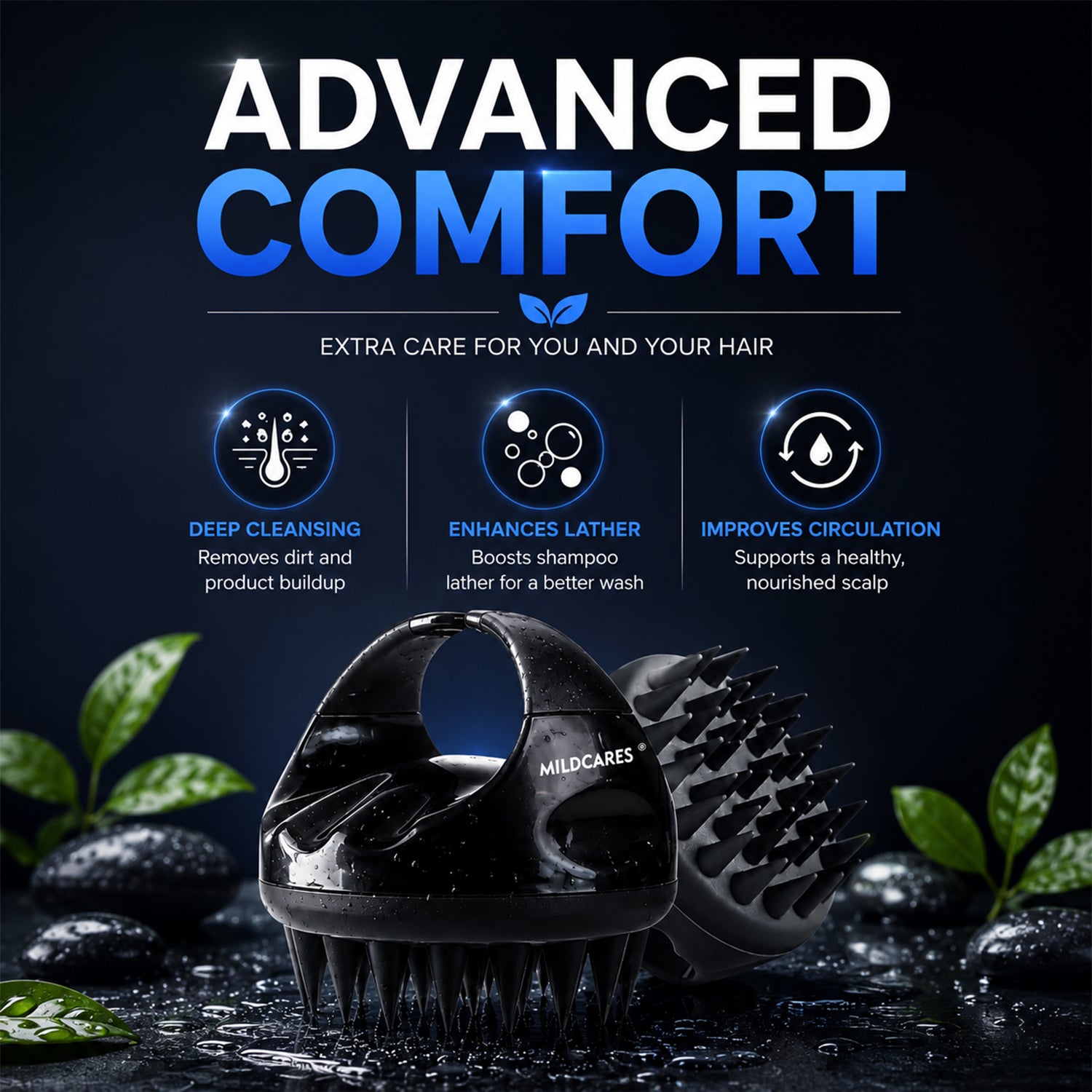 Jumbo Scalp Massager Brush for Deep Cleaning & Relaxation