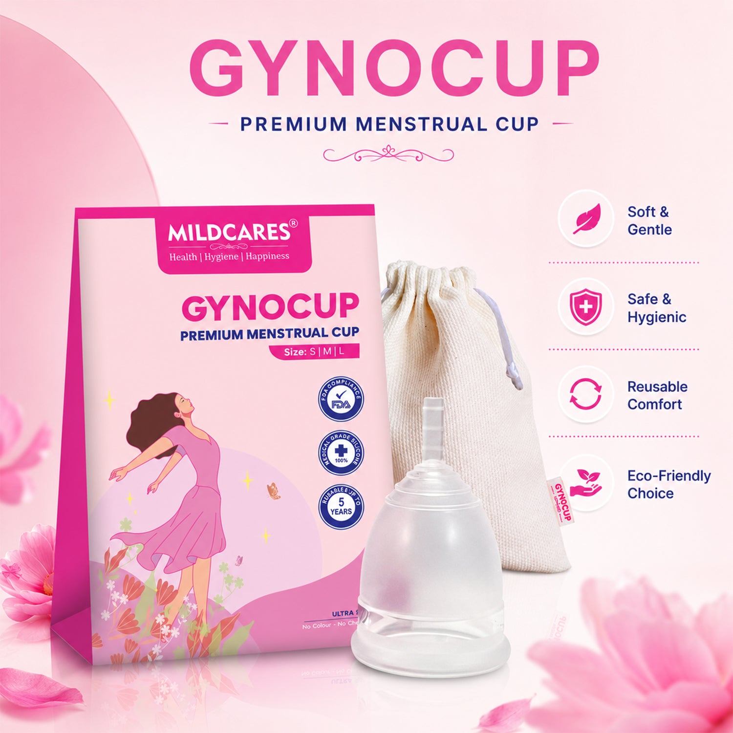 Premium Gynocup Menstrual Cup