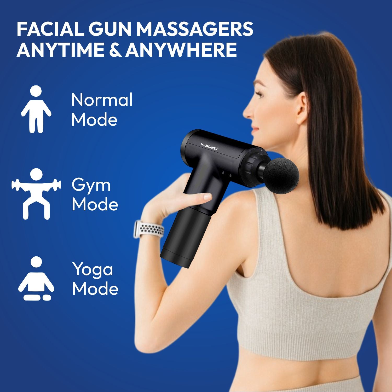 M1 Pro Electric Massage Gun for Pain Relief – 6 Speed
