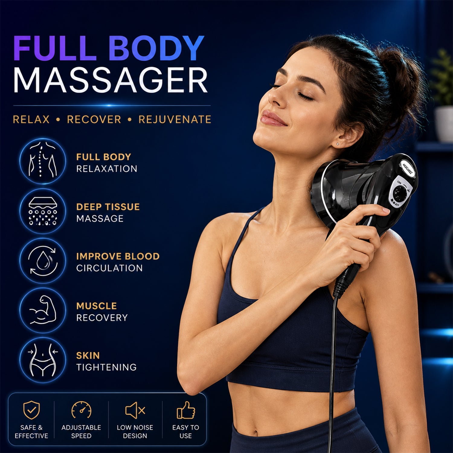 MildCares RX Pro Handheld Physiotherapy Massager – Pain Relief