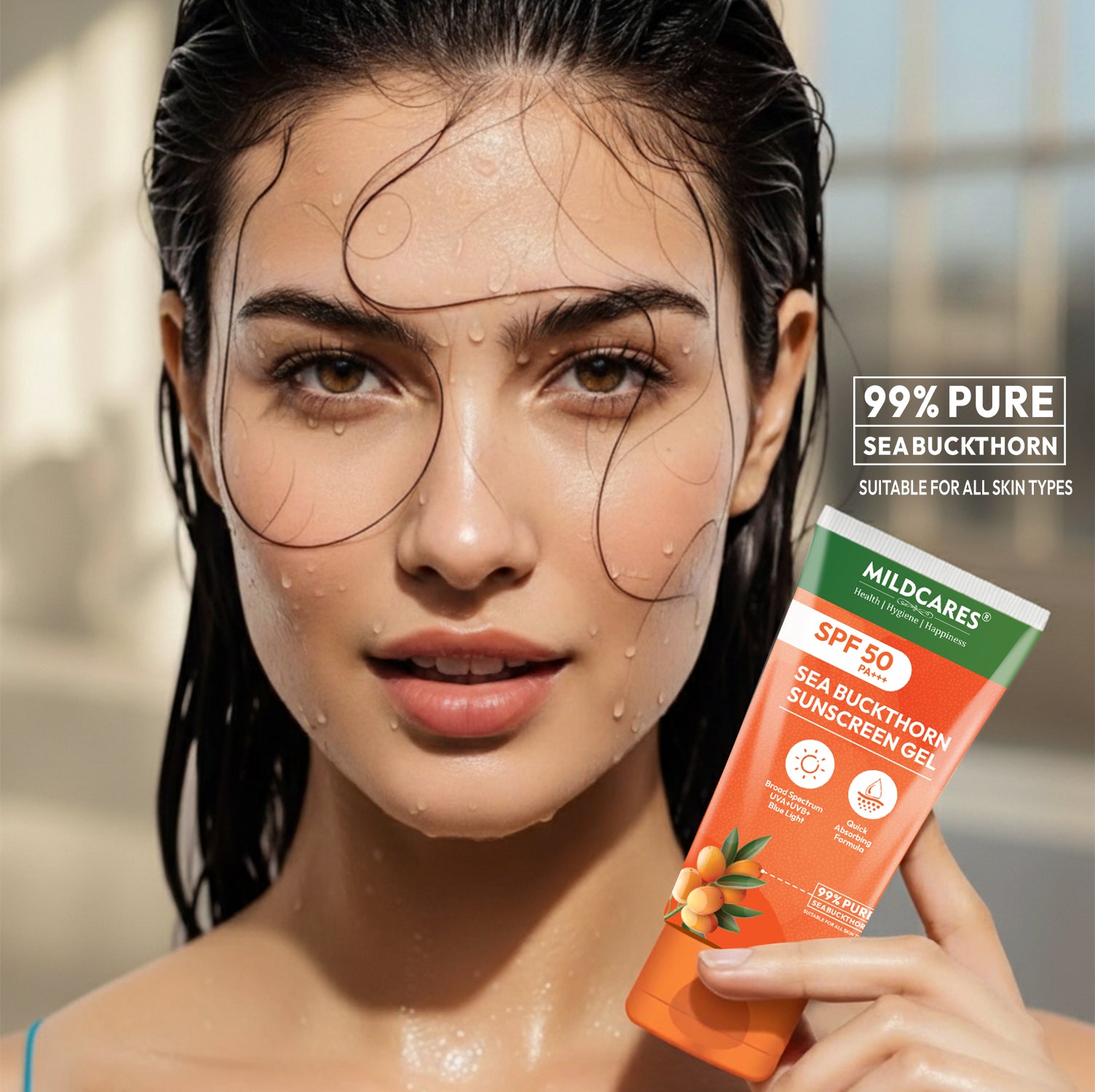 Mildcares SPF 50 PA+++ Sunscreen – Advanced Sun Protection for Every Day 80g