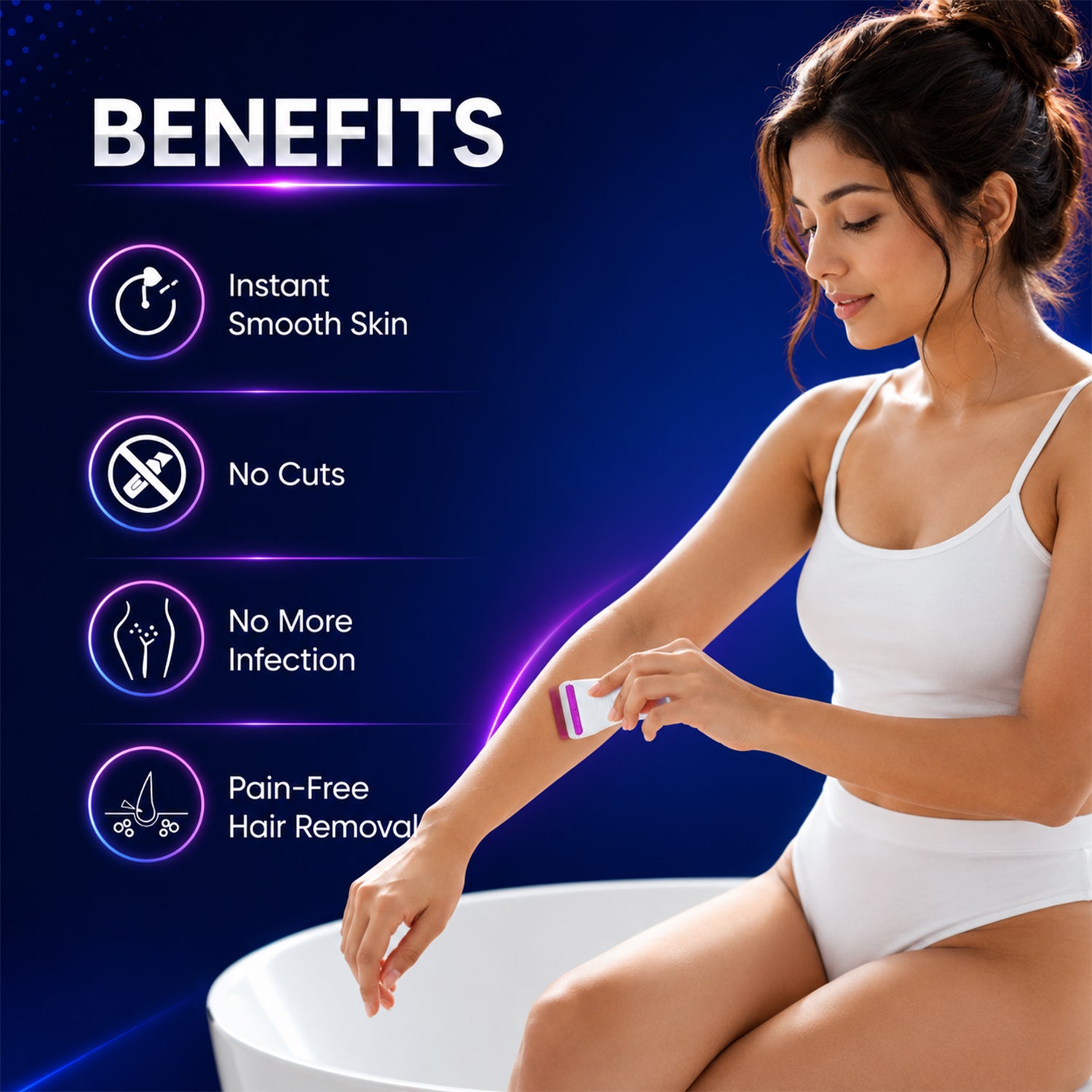 MildCares Glossy Body Razor For Men & Women