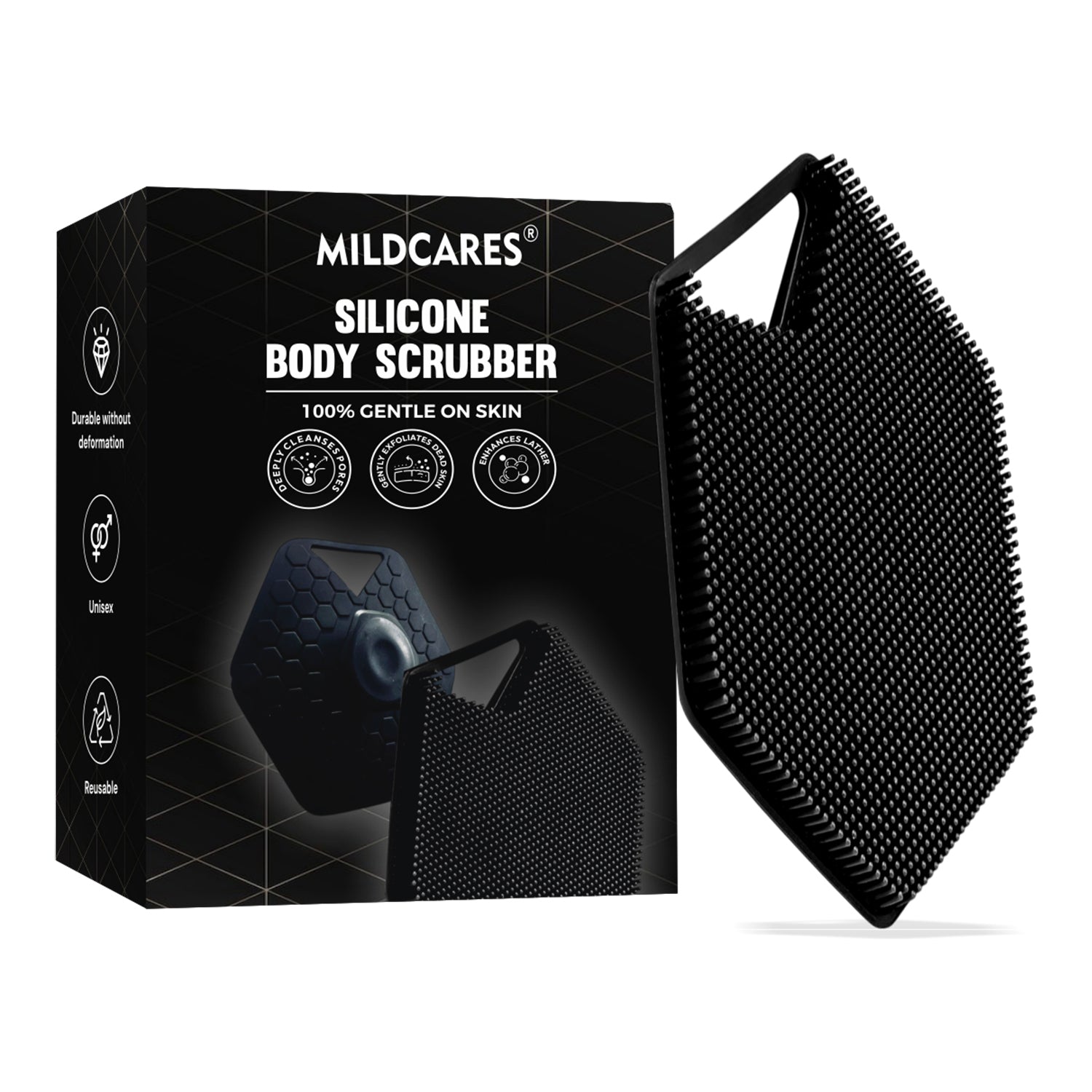 Soft Silicone Bath Brush for Men & Women