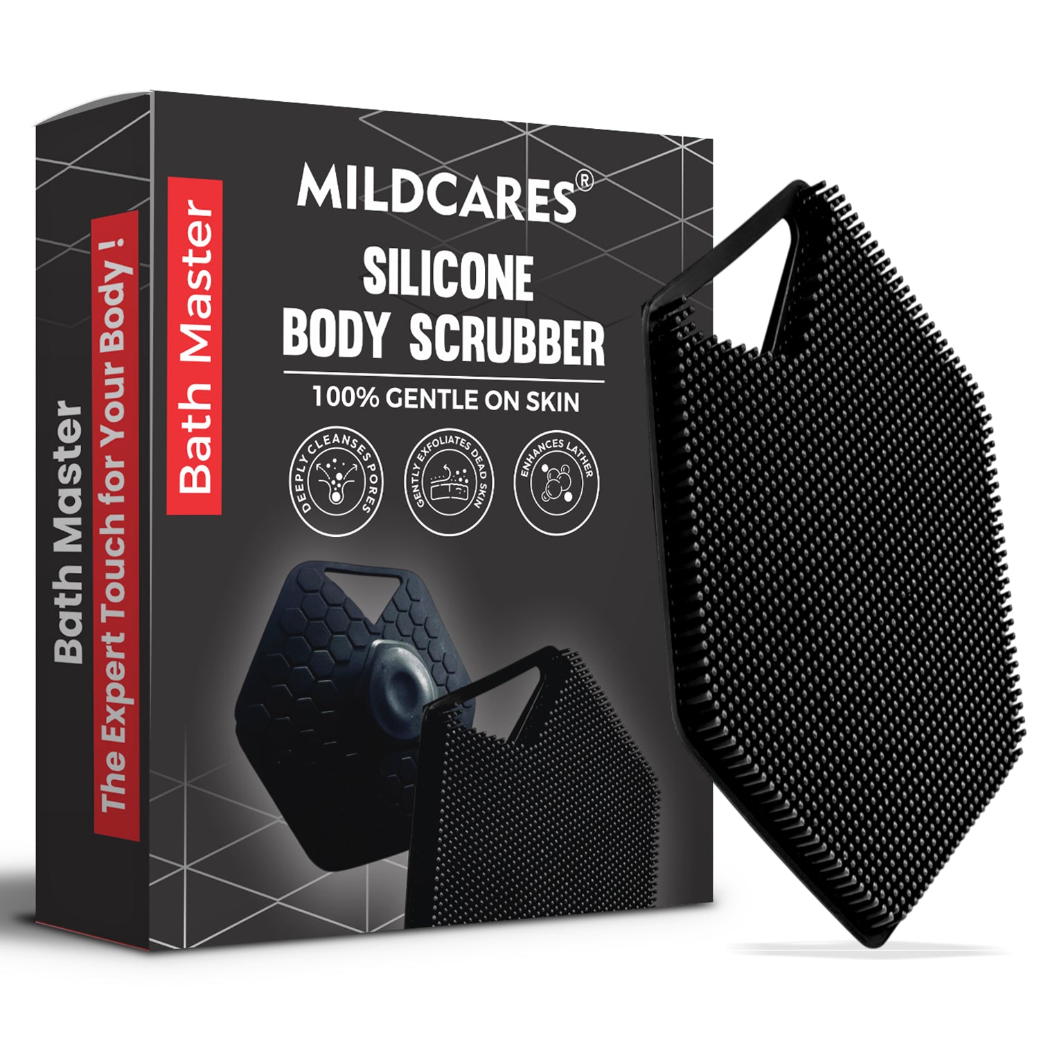 Soft Silicone Bath Brush for Men & Women