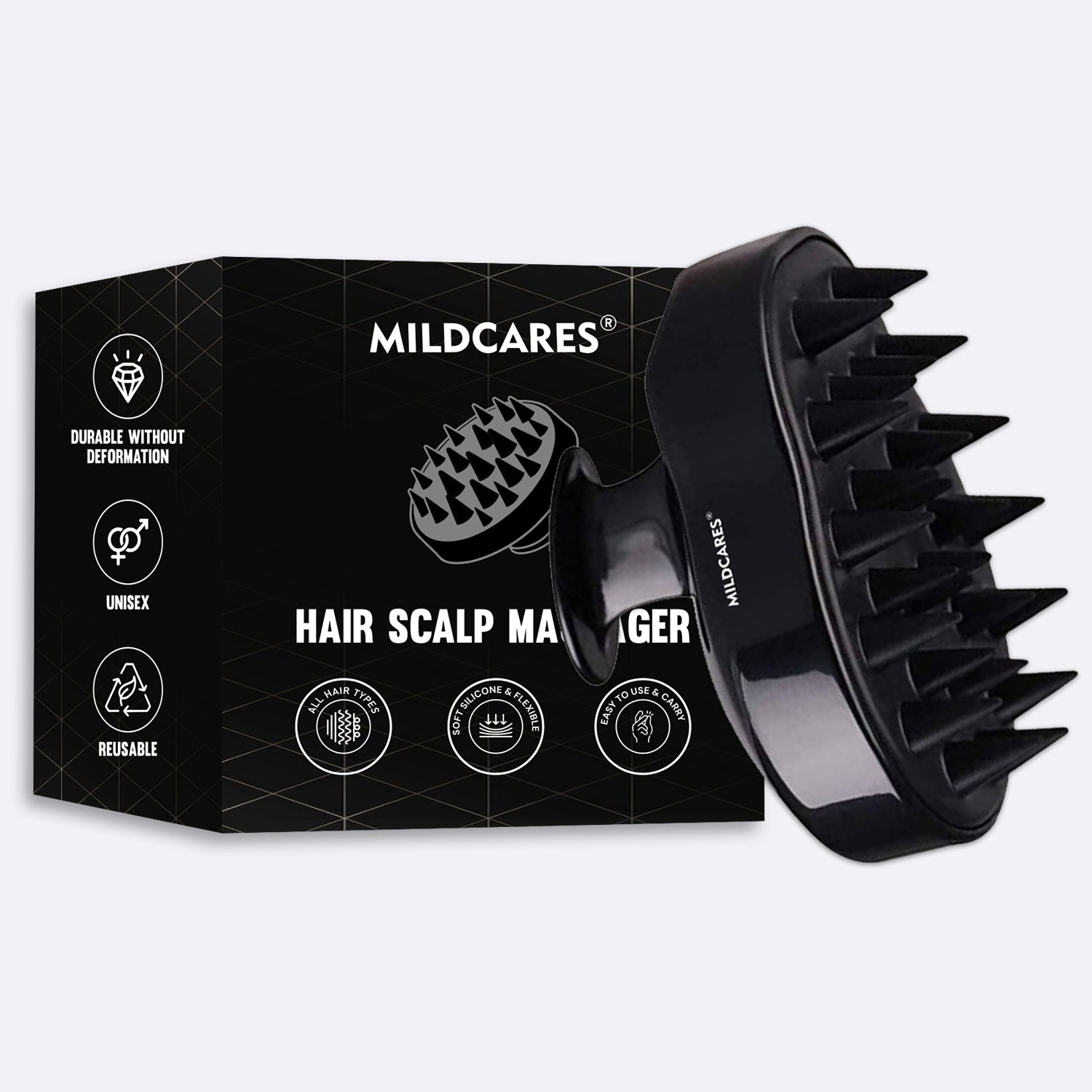Mouse Scalp Massager Brush for Deep Cleaning & Relaxation