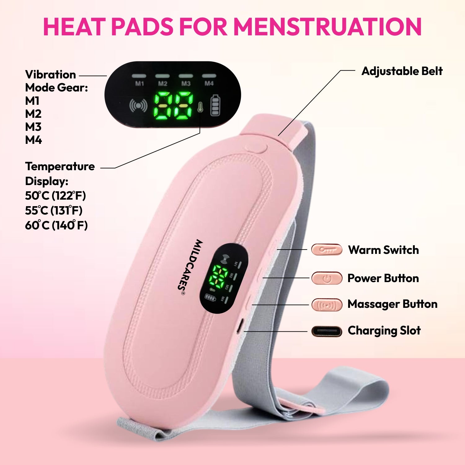 Electric Period Pain Relief Massager for Women