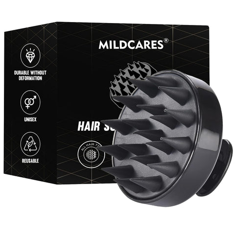 MildCares Hair Scalp Massager Brush For Hair Growth Shampoo Scrub Hair Massager Soft Silicone Head Massager Scalp Scrubber Exfoliator,Anti-Dandruff Hair Scalp Massager Brush