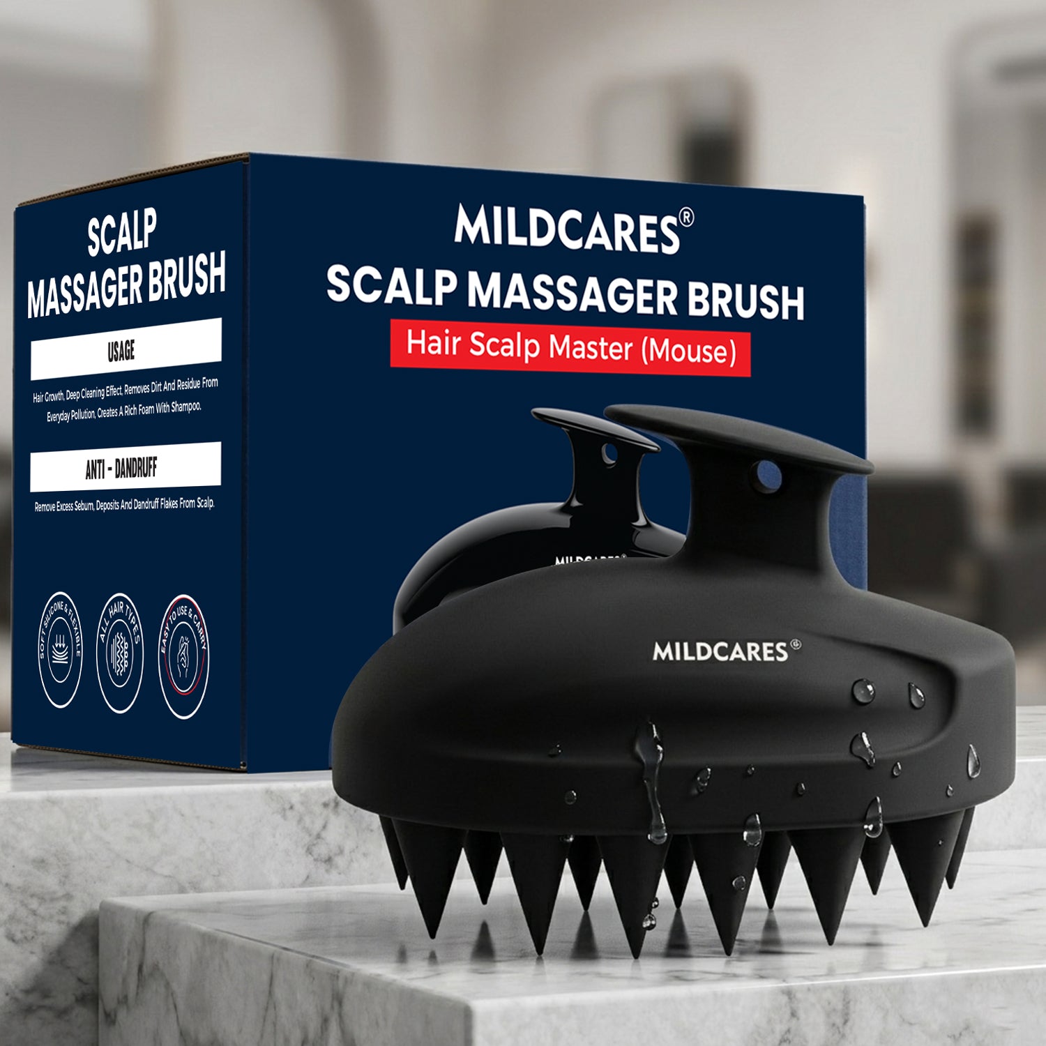 Mouse Scalp Massager Brush for Deep Cleaning & Relaxation – Mildcares.com